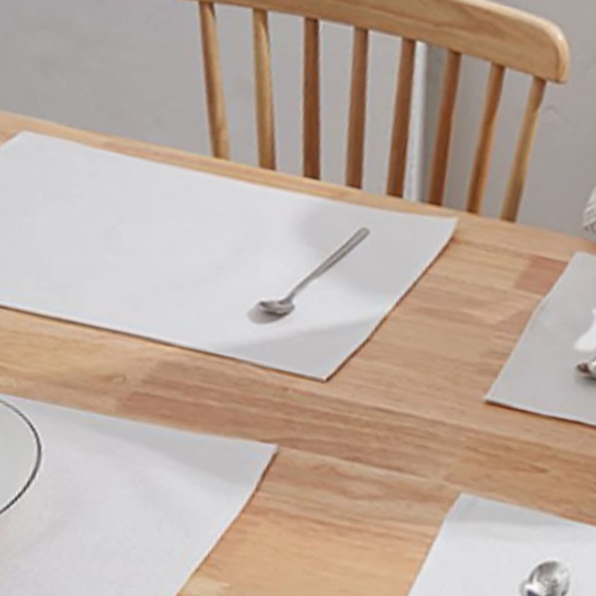 Sublimation Blank White Placemats Wedding Party Linen Placemat Dining Table Place Mat for Kitchen Table Set of 8 ZMvise