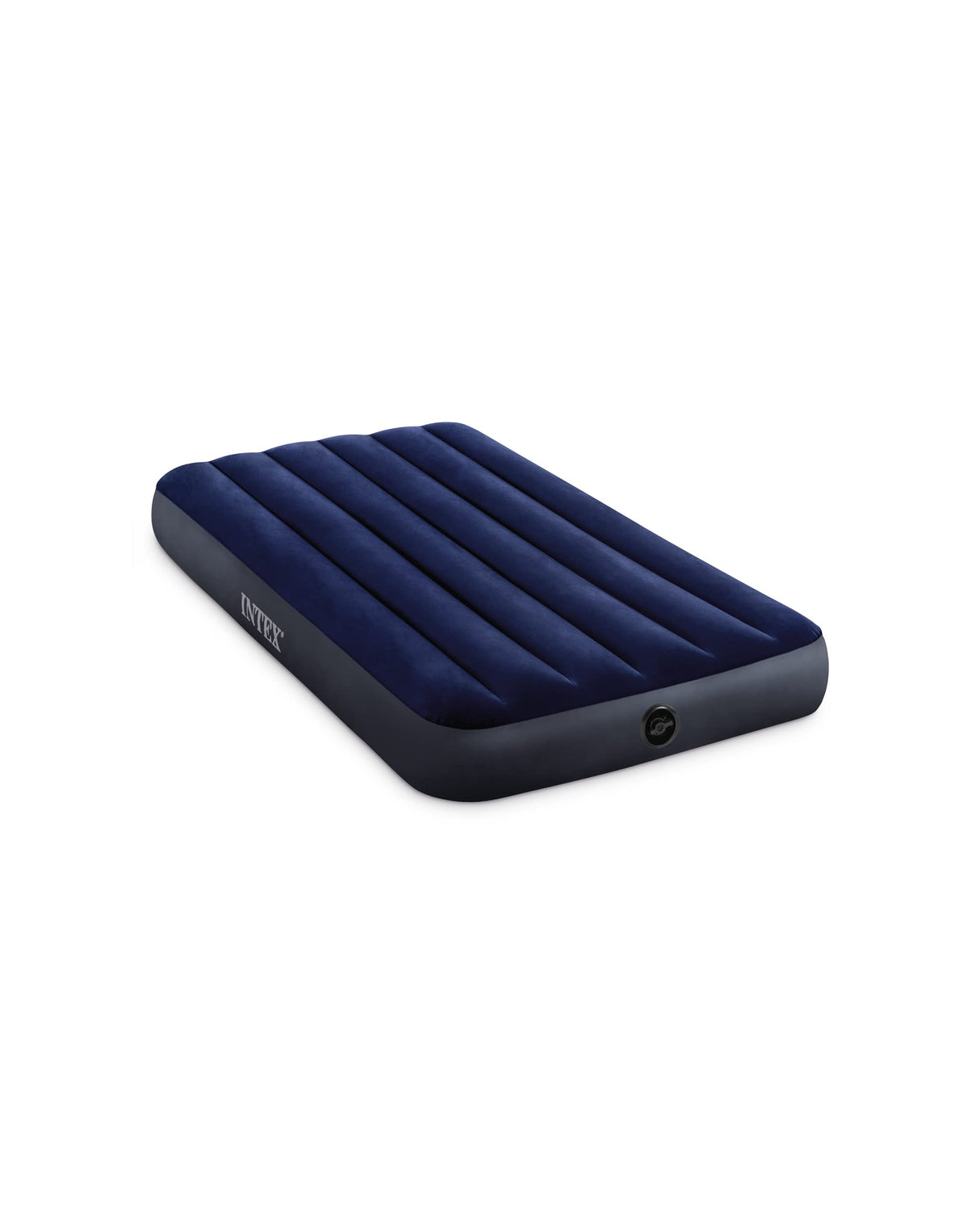 Intex 64757E Dura-Beam Standard Downy Air Mattress: Fiber-Tech - Twin Size - 10in Bed Height - 300lb Weight Capacity - Pump Sold Separately Intex