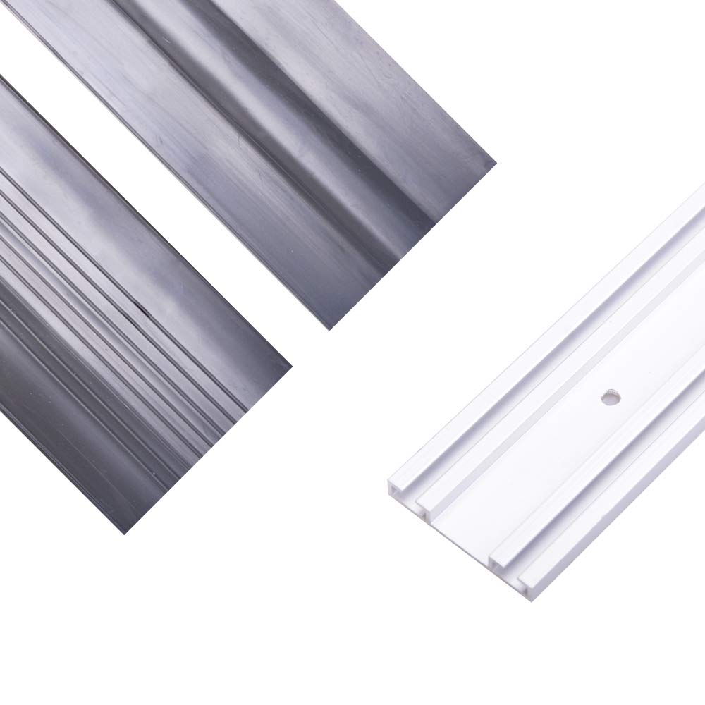 10FT Heavy-Duty U Ring Shape Universal Garage Door Bottom Rubber Seal - Weatherproof Weather Seal Threshold Strip with Pre-drilled Aluminum Track Retainer Base Kit LOOBANI