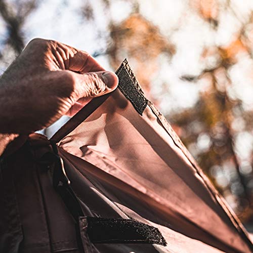 Gazelle Tents G6 8 Person 12 by 12 Pop Up 6 Sided Portable Hub Outdoor Gazebo Screen Canopy Tent with Large Main Door and Screens, Desert Sand Gazelle