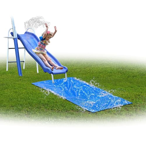 Fun Forever Plus with 6' Water Slide & Ground Tarp - 8 User / 6 Station Metal Backyard Play Swing Set. 192" L x 104" Deep x 74" H, by XDP Recreation XDP RECREATION