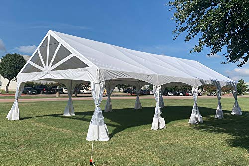 DELTA 40'x20 PVC Marquee Tents for Parties, Outdoor Wedding Party Tent, Heavy Duty Fire Retardard Waterproof Canopy, Outdoor Event Shelter Gazebo + 7 Storage Bags DELTA