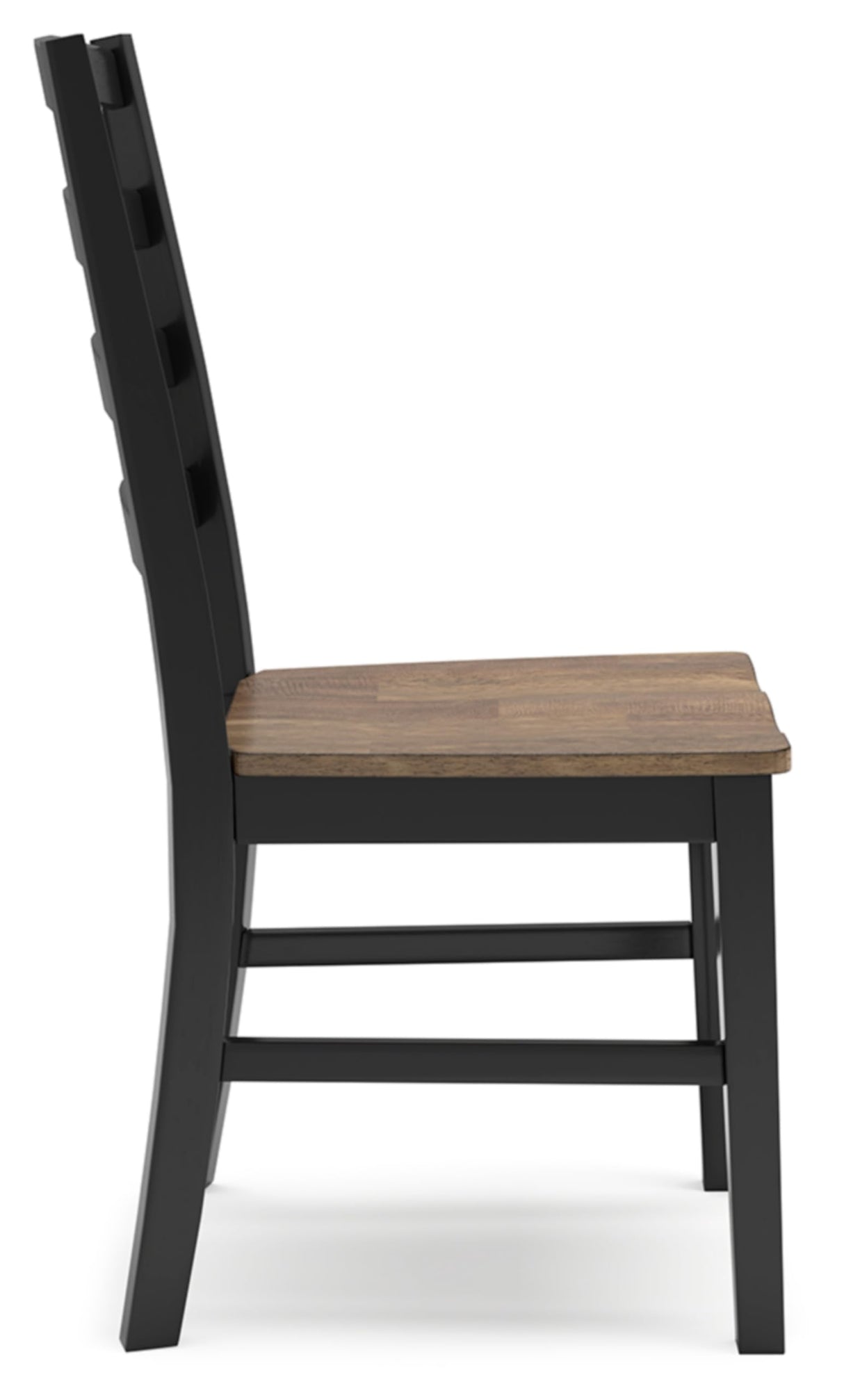 Signature Design by Ashley Wildenauer Rustic Armless Dining Chair, Set of 2, Black & Light Brown Signature Design by Ashley