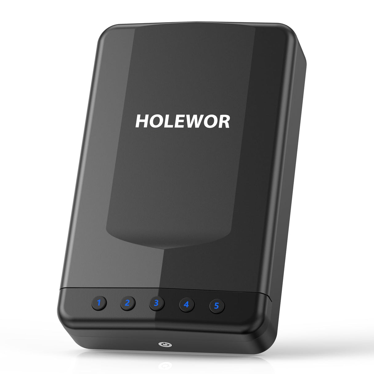 HOLEWOR Pistol Safe Car Gun Safe Small Handgun Safe Quick Release Portable Keypad Gun Lock Box for Nightstand, Bedside, Vehicle Under Seat, Drawer HOLEWOR
