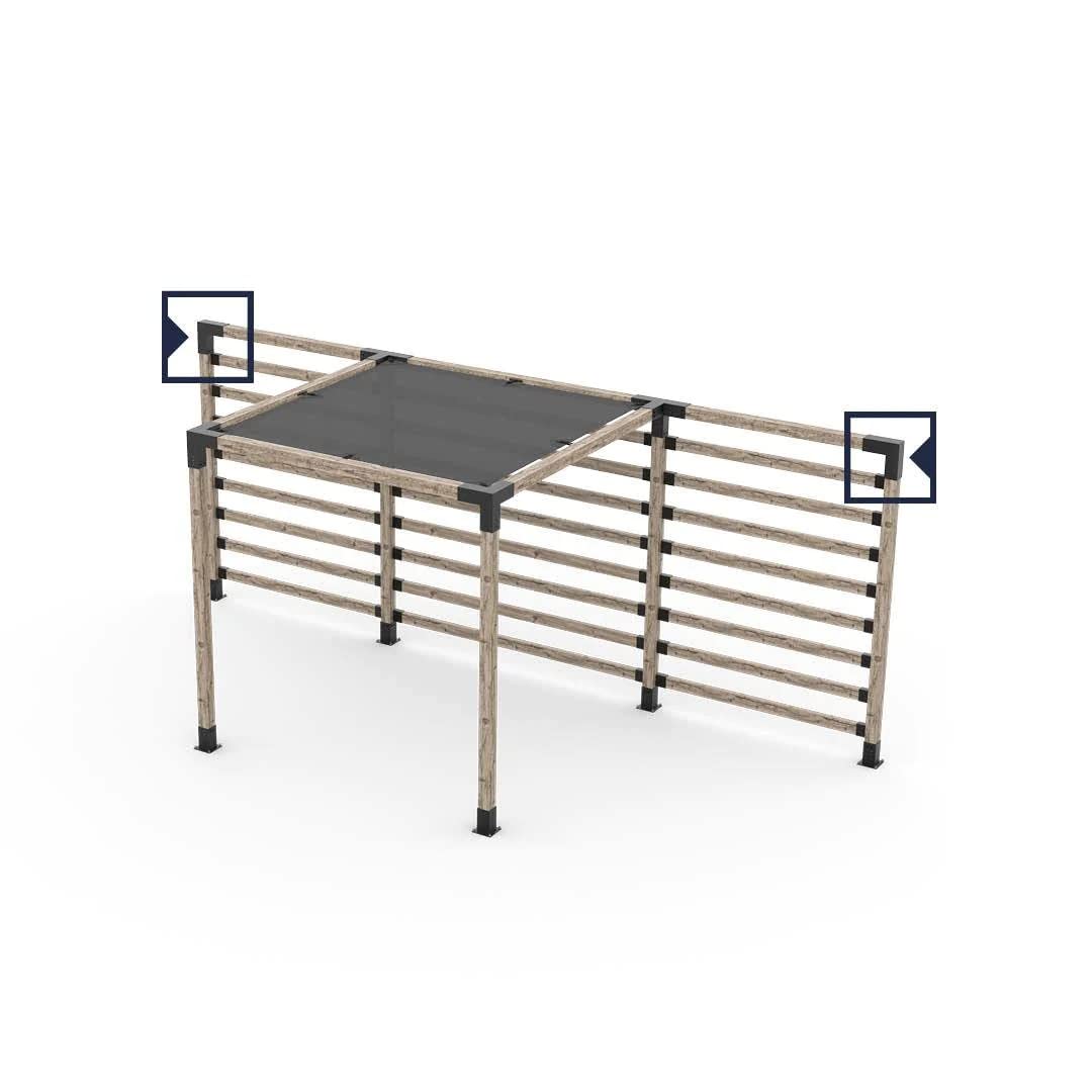 TOJA GRID DUO L Bracket | 4x4 Wood | 1 Pack TOJAGRID