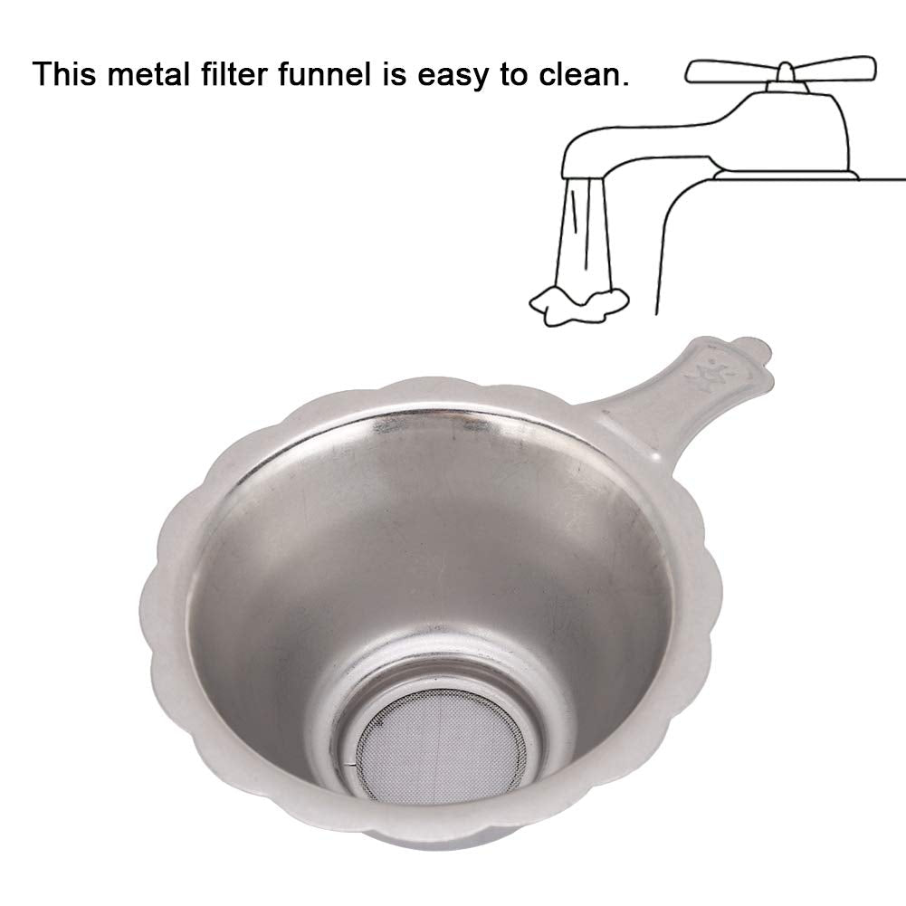 ASHATA 3D Printer Resin Filter,3D Printer Accessories Photosensitive Resin Metal Filter Funnel for SLA/DLP(Silver) ASHATA