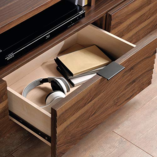 Sauder Harvey Park Credenza, for TVs up to 70", Grand Walnut finish Sauder