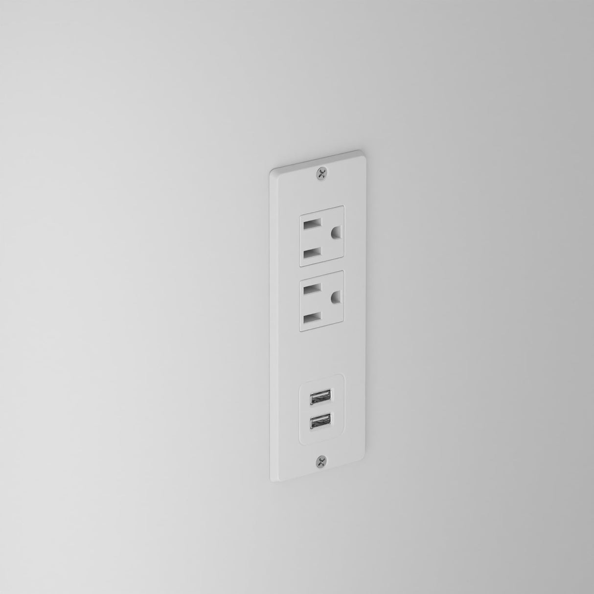 Homsee 61" W Large Kitchen Island with Charging Station, 2 Drawers and Adjustable Shelves, Modern Stationary Kitchen Prep Table Coffee Bar Cabinet for Dining Room, White Homsee