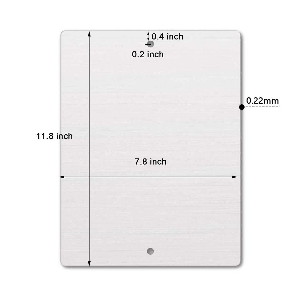 Hotop 3 Pieces Aluminum Weatherproof Metal Sign White Aluminum Sign Blank for Parking Space, Party, Graduation, Birthday, Anniversary, Garden, Art Project Hotop