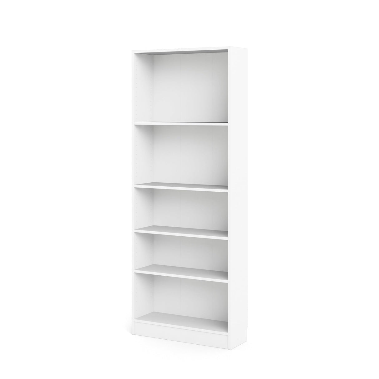Tvilum Element Wide 5 Shelf Bookcase, Tall, White Tvilum