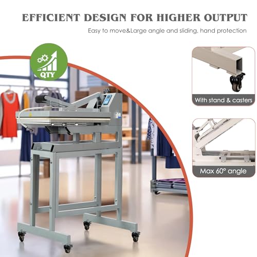 16x24 Inch Heat Press, 110V 2000W High Pressure Clamshell Heat Press Machine for T-Shirt, Professional Digital Control Heat Transfer Machine for Sublimation, Fast Heating and Infrared Positioning Anranni