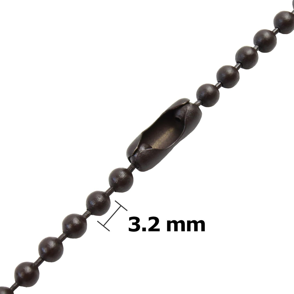 Blue Donuts Ceiling Fan Pull Chain Extender 3.2mm Diameter Oil Rubbed Bronze Chain Extension, Pack of 6 – Two 12 Inch, Two 24 Inch, Two 36 Inch, Metal, Brown Blue Donuts