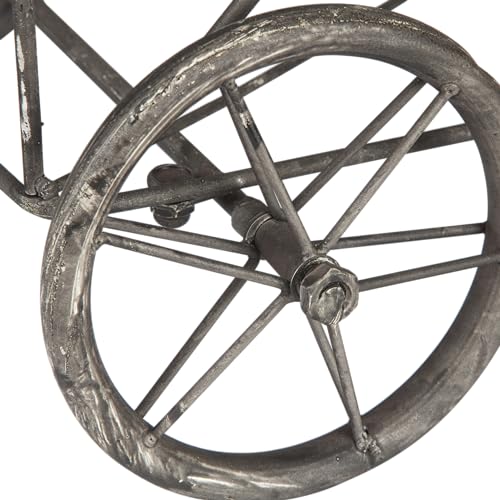 Creative Co-op Vintage Metal Laundry Basket with Wheels 25" x 15" x 26 3/4" (W x D x H) Creative Co-Op