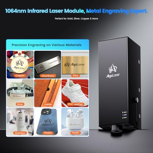 Algolaser 40000mW Laser Engraver Machine - Laser Cutter/Engraver with Air Assist Kit - Laser Engraving Machine with 3.5" Smart Touchscreen & AlgoOS System,Laser Engraver for Metal,Wood,Acrylic AlgoLaser