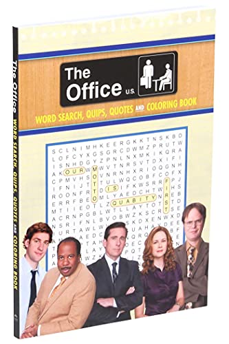 The Office Word Search, Quips, Quotes & Coloring Book (Coloring Book & Word Search) WoodArtSupply