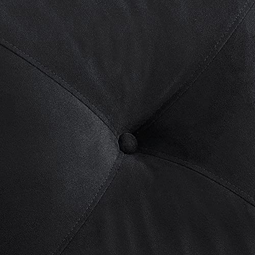 Lifestyle Solutions Harrington Loveseat, Black LifeStyle Solutions