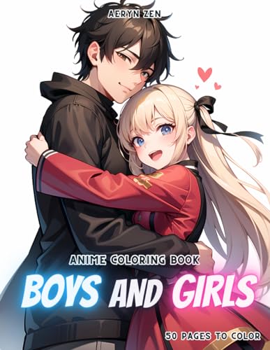 Anime Coloring Book: Boys and Girls WoodArtSupply