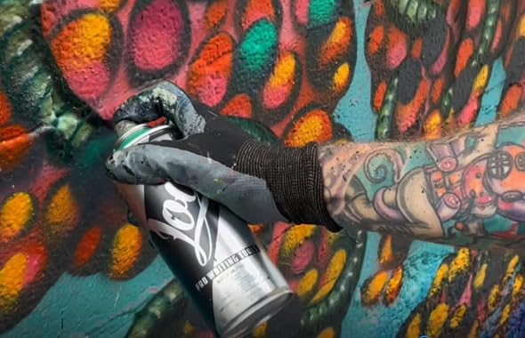 Loop Aerosol Art Spray Paint Set of 12 400ml Cans - Popular Colors Loop 400ml Spray Paint