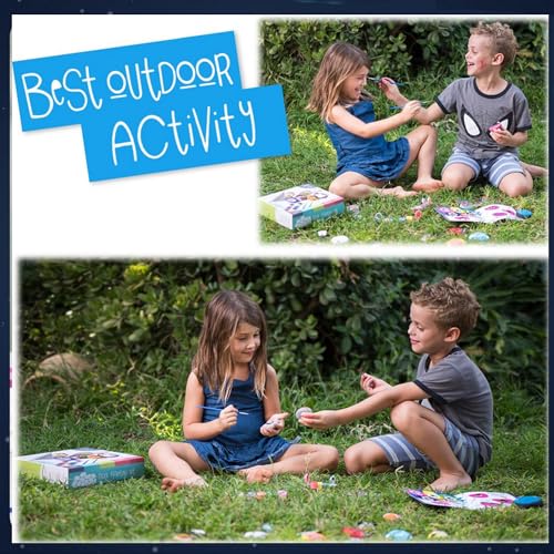 CHOCKACAKE Rock Glow in The Dark Painting Kit for Kids - DIY Arts and Crafts Set for Girls, Perfect Creative Painting Gift for Boys and Girls, Fun Outdoor Activities CHOCKACAKE