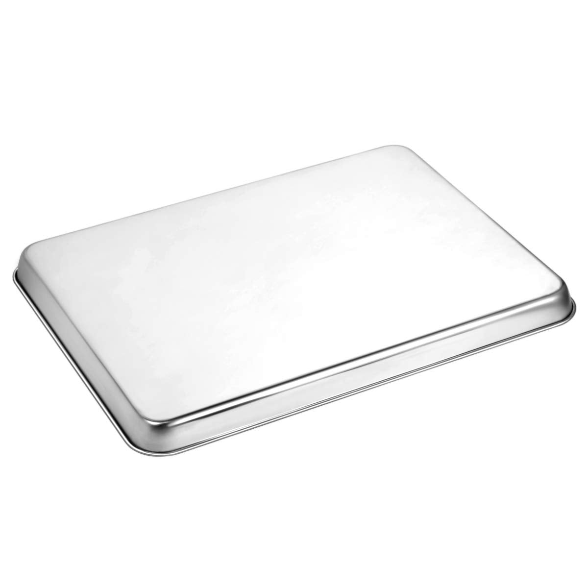 Wildone Baking Sheet Set of 3, Stainless Steel Cookie Sheet Baking Sheet Pan, 9/12/16 Inch, Non Toxic & Heavy Duty & Easy Clean Wildone
