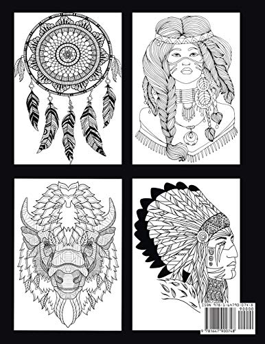Native American Adult Coloring Book WoodArtSupply