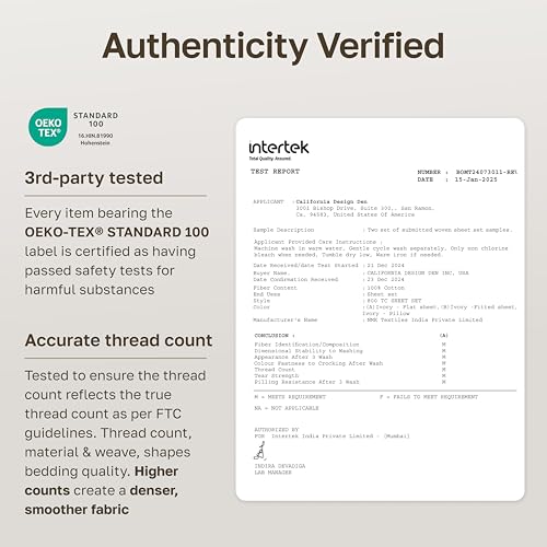 California Design Den Luxury 800 Thread Count 100% Cotton Sheets for Queen Size Bed - Soft Sateen,Deep Pockets for a Snug Fit, Durable Bedding Set - White Sheets