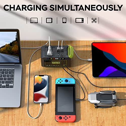 MARBERO Portable Power Station 88Wh Camping Lithium Battery Solar Generator Fast Charging with AC Outlet 120W Peak Power Bank(Solar Panel Optional) for Home Backup Outdoor Emergency RV Van Hunting MARBERO