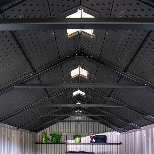 Lifetime 60075 8 x 15 Ft. Outdoor Storage Shed, Desert Sand Lifetime