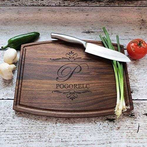 Personalized Wood Cutting Board - Walnut - Maple - 20 Designs donebetter