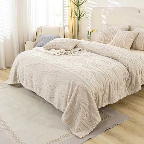 YUSOKI Twin XL Blanket Single Layer,Weight(3.1lb),370GMS-3D Stylish Design for Gift Home Decor (Linen,65"x90") YUSOKI