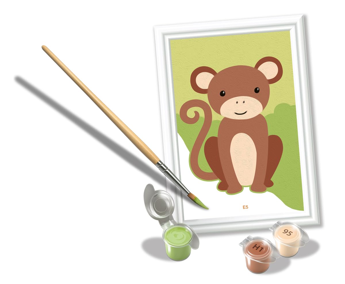 Ravensburger - Wild Monkey CreArt Paint by Numbers Kit | Fun & Easy DIY Art for Kids Age 7+ | Creative Gift Idea for Birthdays & Holidays Ravensburger