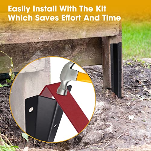 SDSNTE 10 Pack Ga Steel Fence Post Repair Stakes – Easy Installation Kit Included SDSNTE