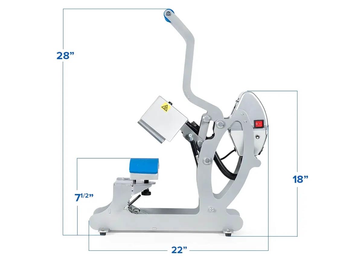 Stahls' Hotronix Auto Mag Cap Heat Press – Compact, High-Performance Heat Press for Hats and Caps with Auto-Open Feature Stahls'