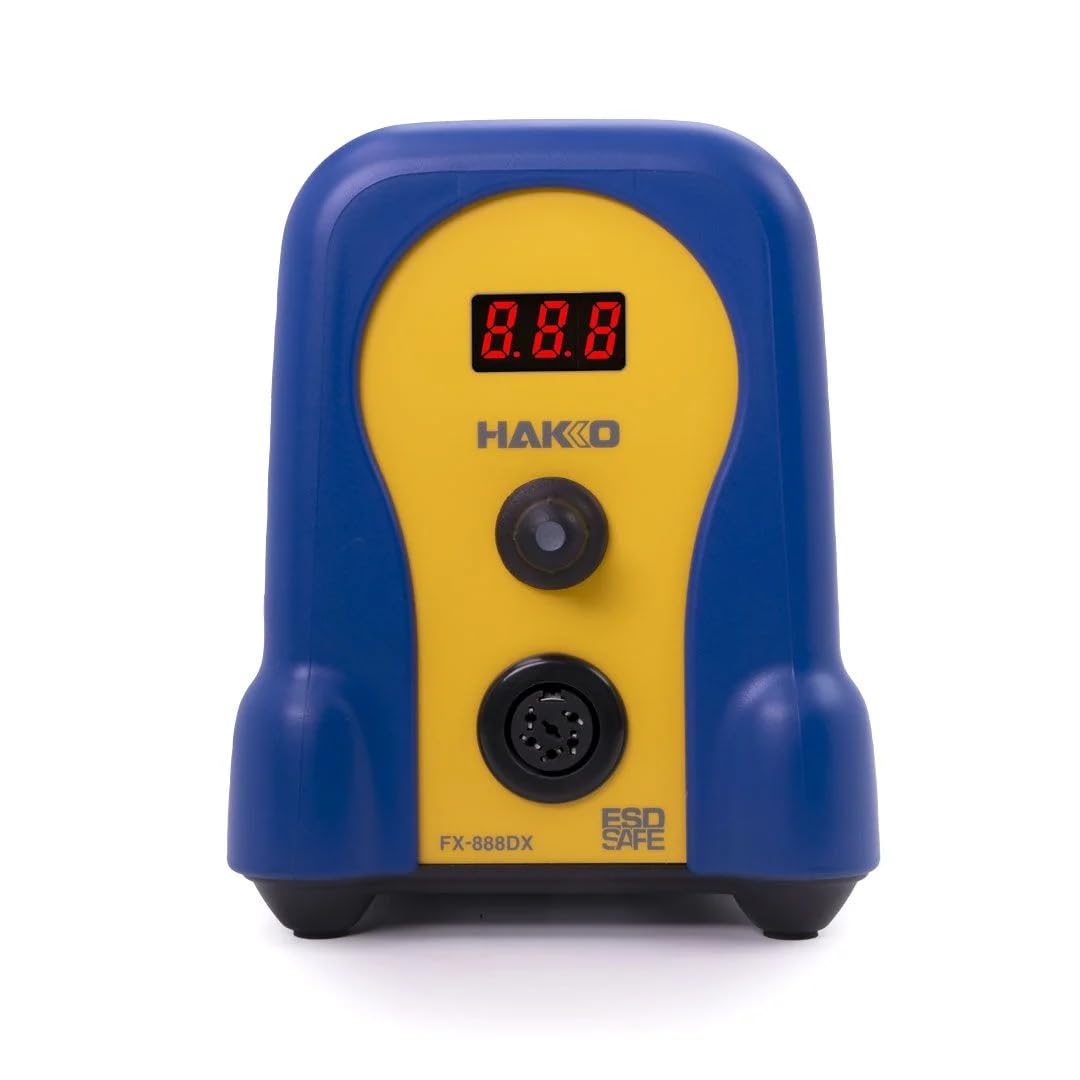 Hakko FX888DX-010BY - Digital Soldering Station with Rotary Encoder (Blue/Yellow Housing) Hakko