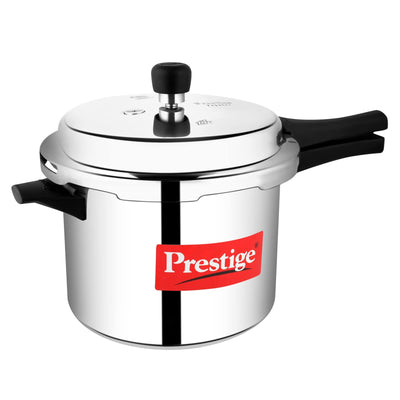Prestige Popular Aluminum Pressure Cooker, 5 L, Silver