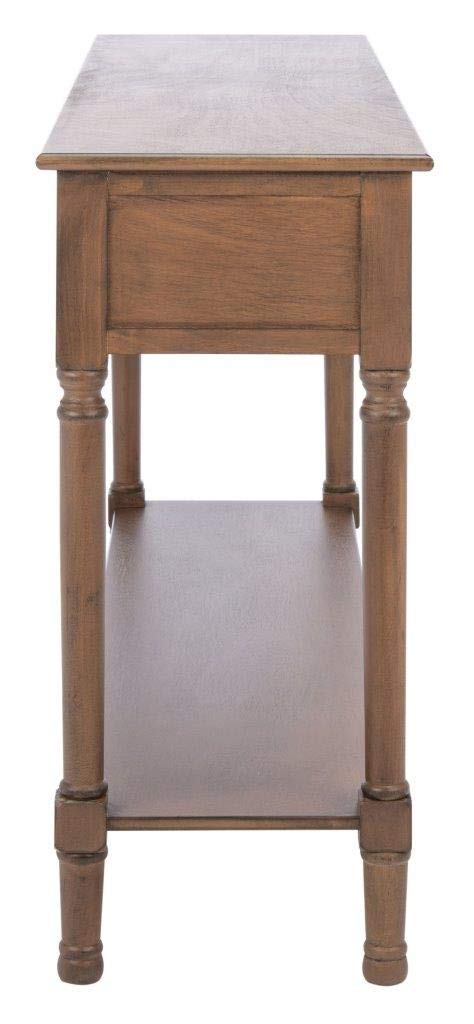 SAFAVIEH Home Collection Landers Brown 3-Drawer Console Table CNS5711C Safavieh