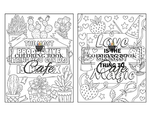 100 Inspirational Quotes Coloring Book for Adults: 100 Motivational Quotes, Positive Affirmations and Inspirational Phrases for Stress Relief and Relaxation WoodArtSupply