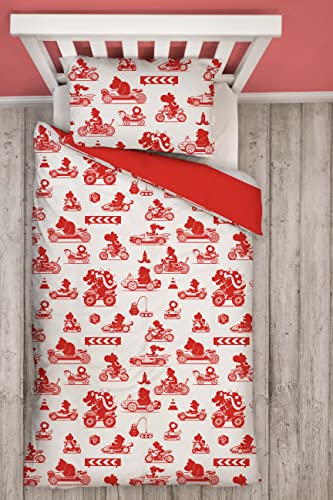 Nintendo Mario Closeup Single Duvet Cover Set Character World