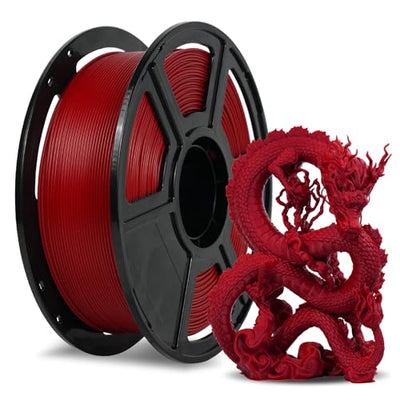 FLASHFORGE Rapid PLA Filament 1.75mm Ruby Red, 500mm/s High Speed Printing, 3D Printer Filament 1kg Spool, Dimensional Accuracy +/- 0.02mm, Enjoy Exceptional Print Quality