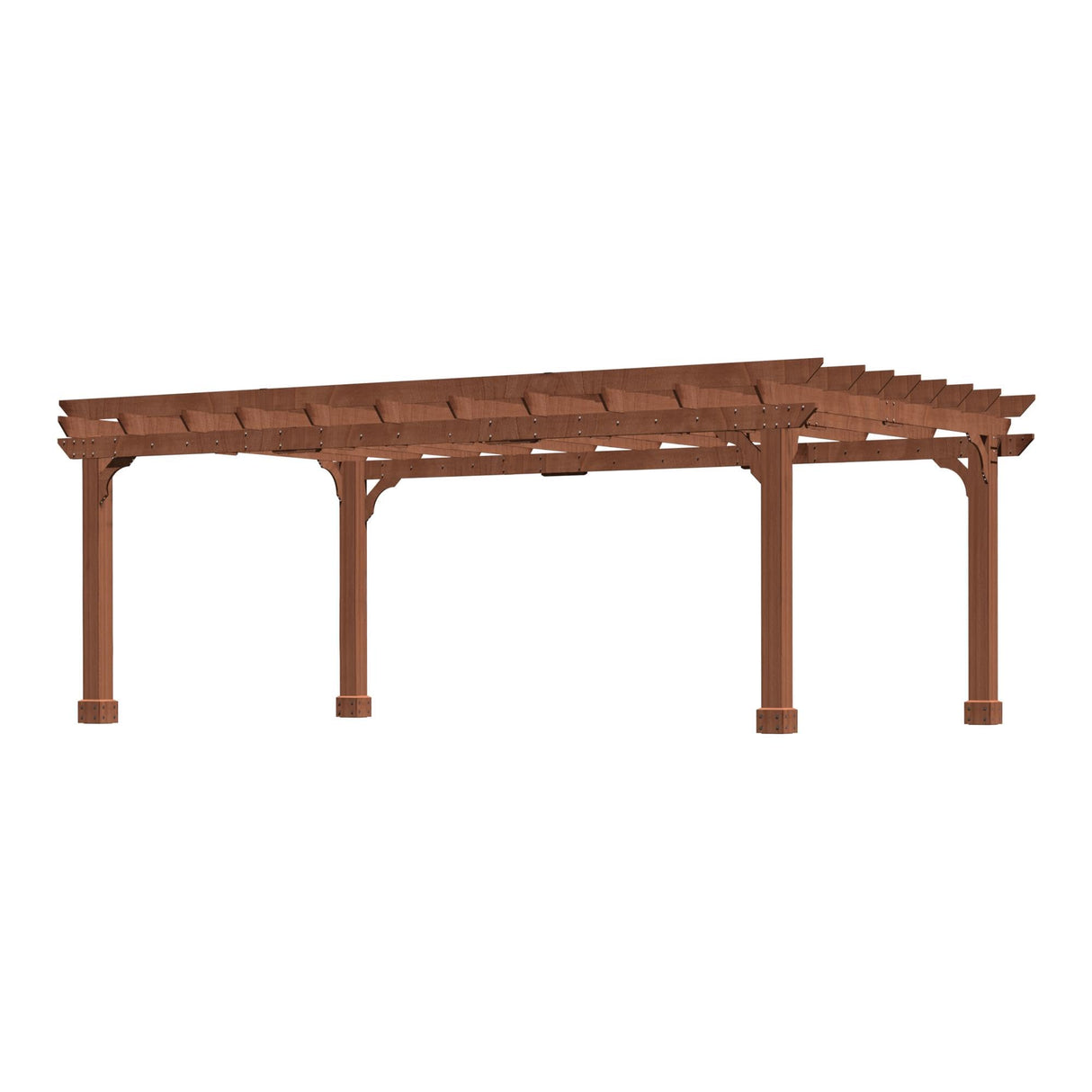 MUPATER 12x16 FT Retratable Wooden Pergola Gazebo for Patio with Arched Roof and Stakes, Outdoor Pergola Garden Shelter Cedar Framed for Backyard,Deck,Garden MUPATER