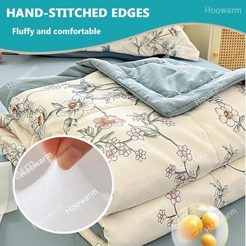 Cooling Comforter Double/Single King Size Cooling Blanket Soft Breathable Summer Duvet 150x200/180x200cm Lightweight Cooler Comforter Washable Quilted Duvet for All Season(#1,200x230cm/78x90in) QWHYQXI