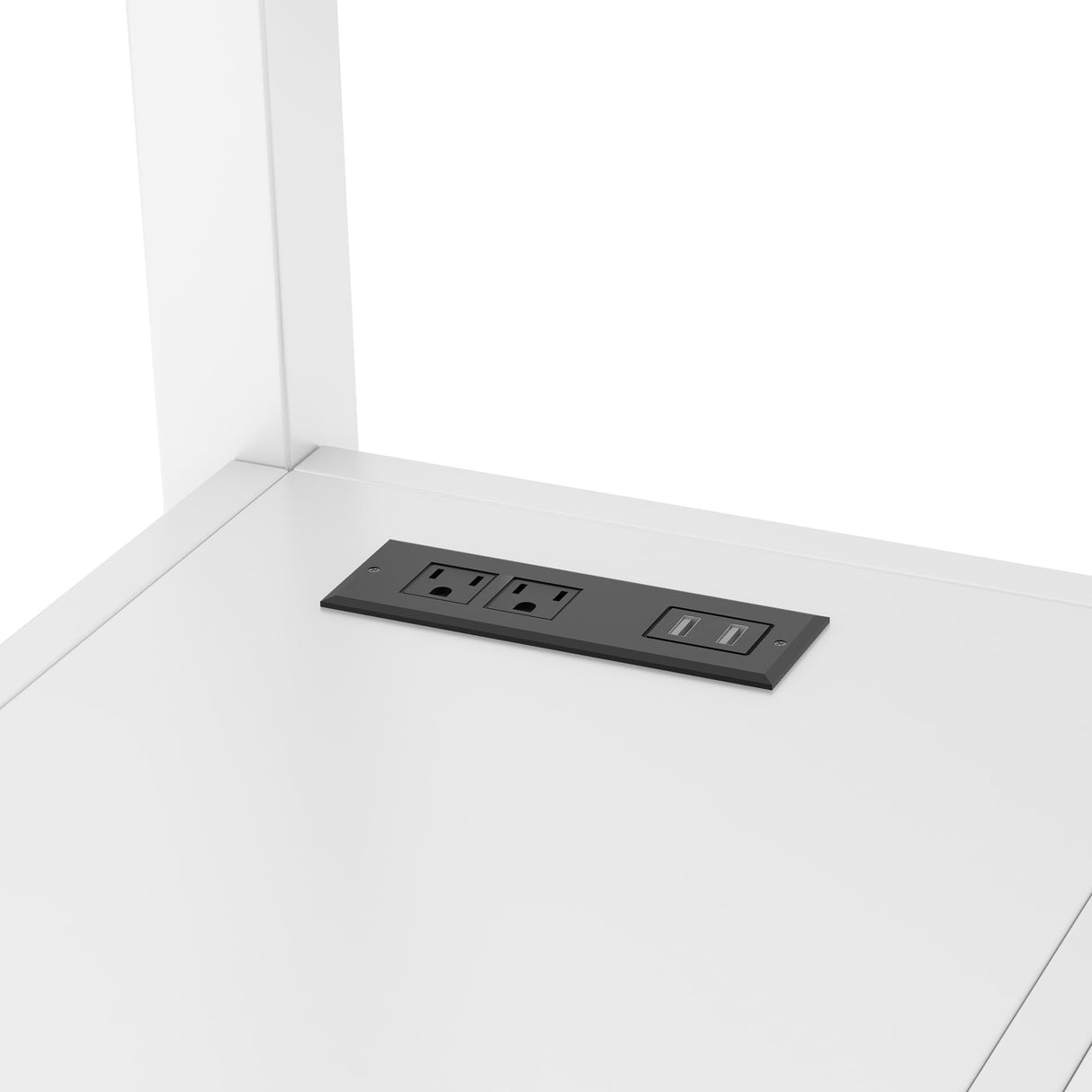 Bellemave Full Size Metal Loft Bed with L Shaped Desk and Wardrobe, Heavy Duty Loft Bed Frame with Storage Stairs, LED Loft Bed Frame with Charging Station & Safety Guardrails, White Bellemave