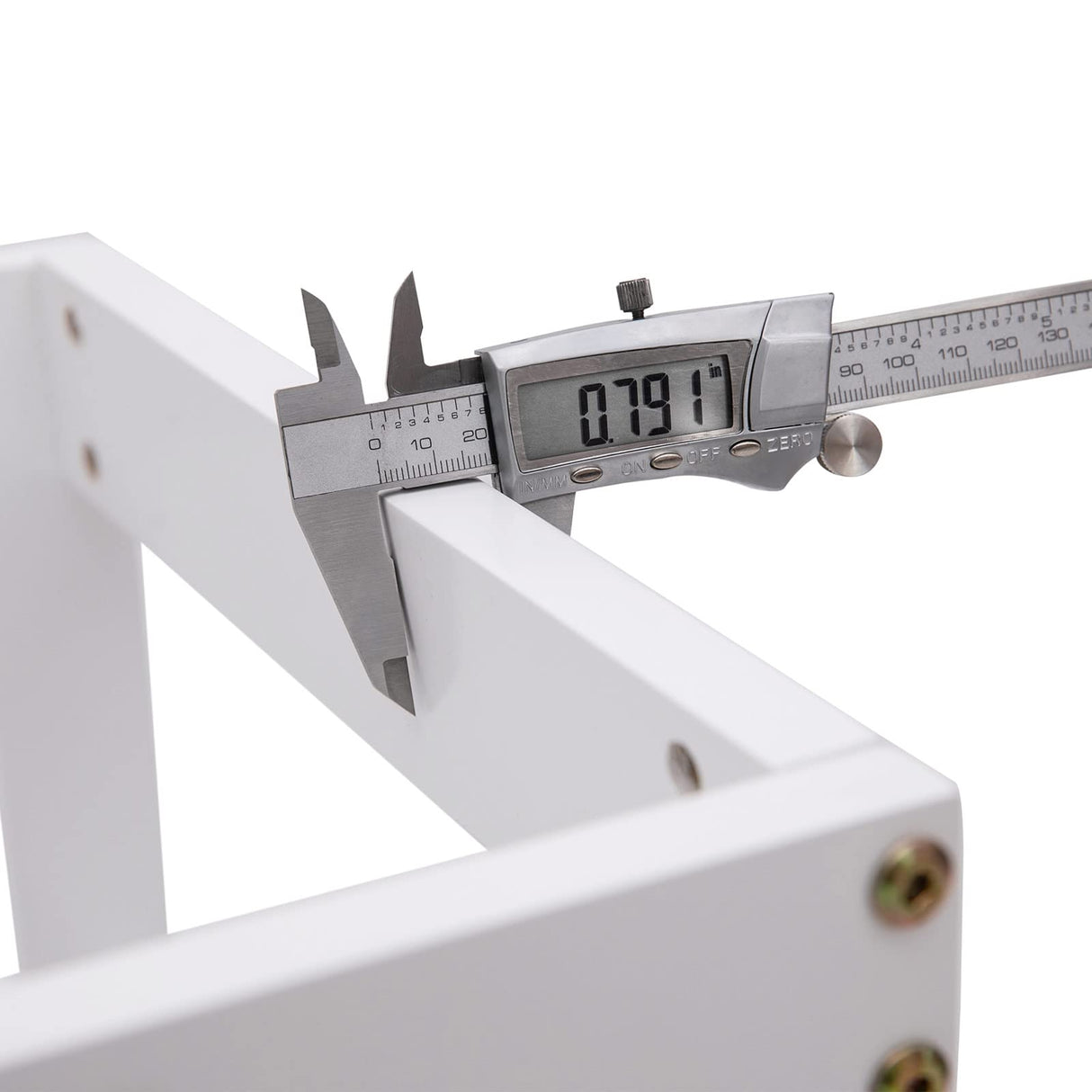 Kids Kitchen Step Stool for Kids with Safety Rail,Solid Wood Construction Toddler Learning Stool, Montessori Toddlers Kitchen Stool Tower (White) Wiifo