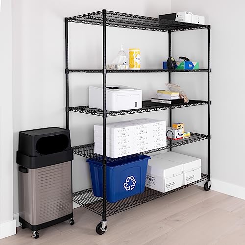 Seville Classics UltraDurable Heavy Duty NSF Solid Steel Wire Rack Storage Unit, Organizer for Garage, Warehouse, Office, Restaurant, Classroom, Seville Classics
