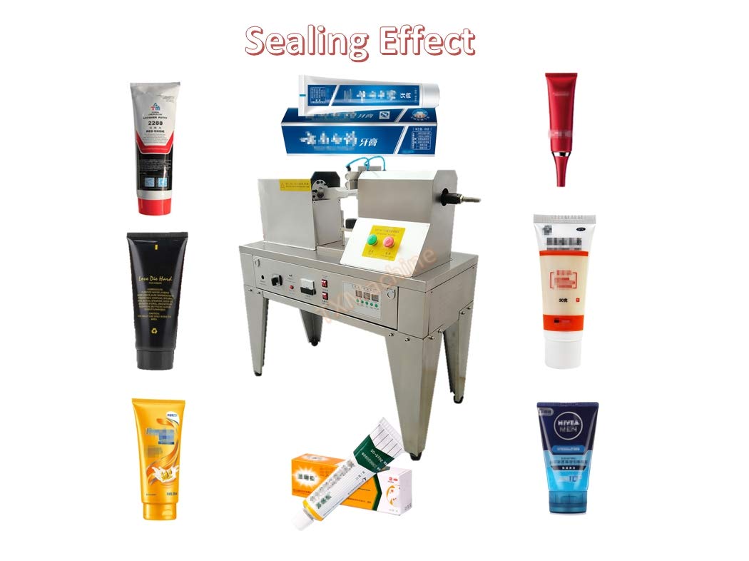 TXMACHINE® Ultrasonic Plastic Tube Sealing Machine tube tail welding sealer cutter with printing function (110V/60HZ, 5-80MM/0.19-3.149inch sealing diameter) TXMACHINE
