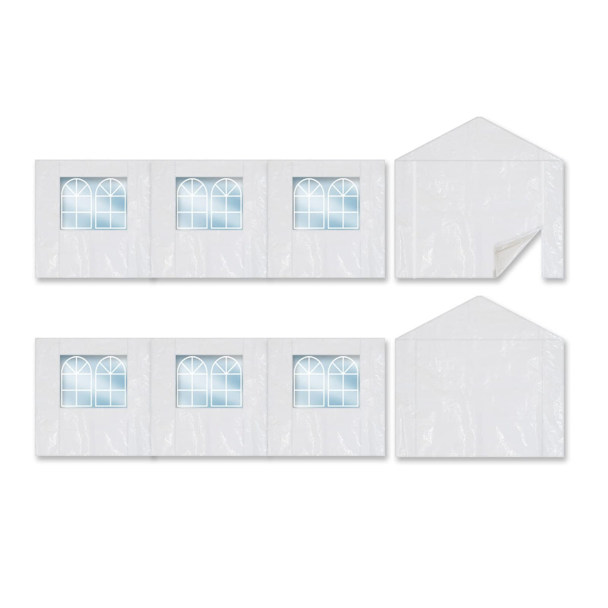 BenefitUSA Replacement Carport Sidewall for 10x20 Tent Garage, Replacement Kit Enclosed Panels (Side Wall Only) BenefitUSA