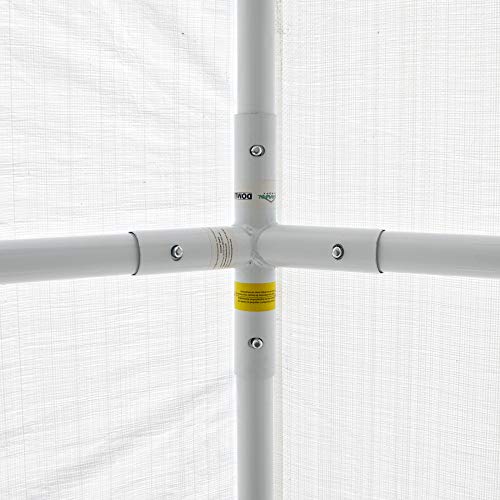 Caravan Canopy D2C20011 Domain Shelters Pro 200 10' x 20' Carport, Upgraded Version, White Caravan Canopy