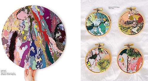 Abstract Embroidery: Slow stitching with texture, colour and creativity WoodArtSupply