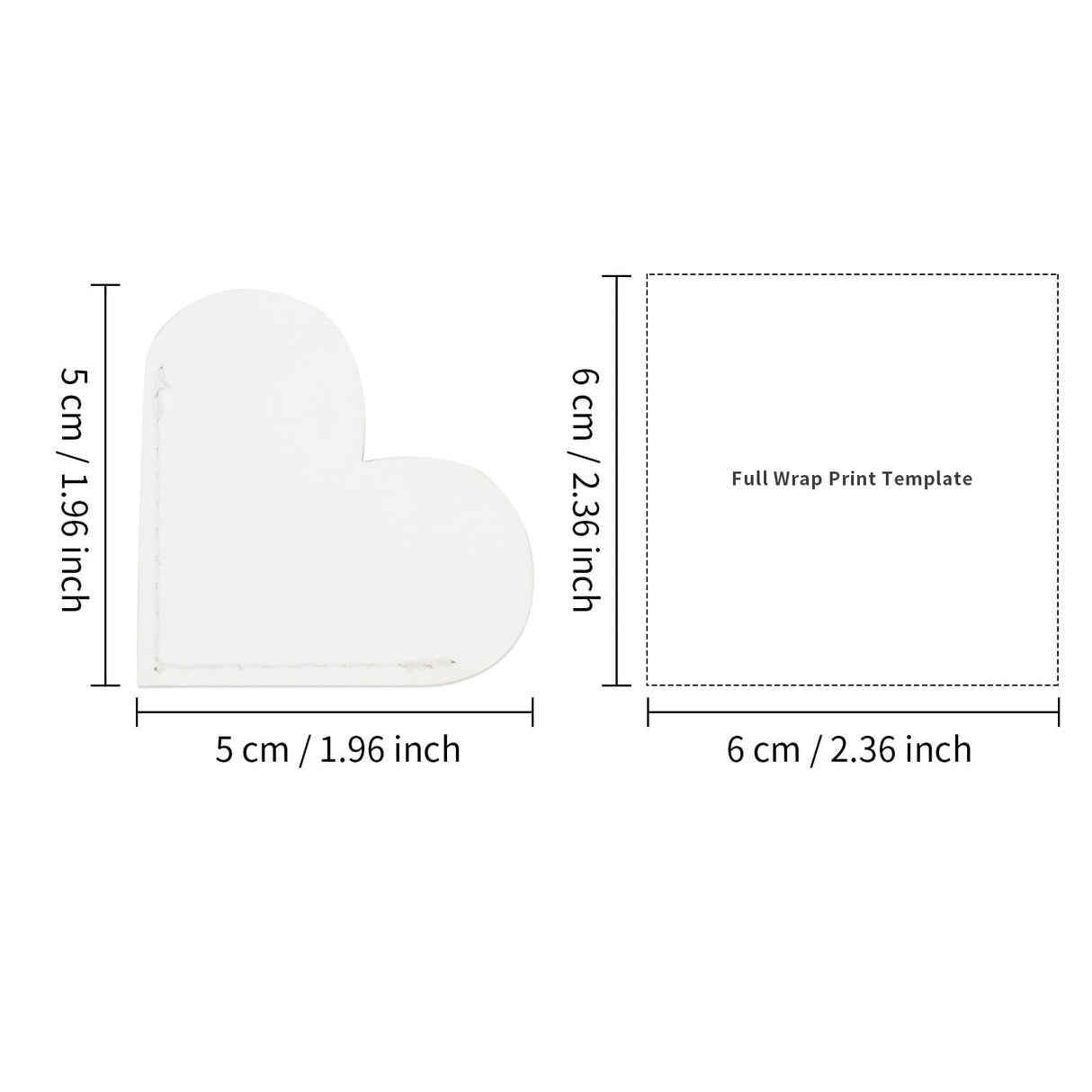 PYD Life 30 Pack Sublimation PU Leather Corner Bookmarkers 2" Heart-Shaped White Blanks for Reading Lover Personalized Reading Gifts PYD Life