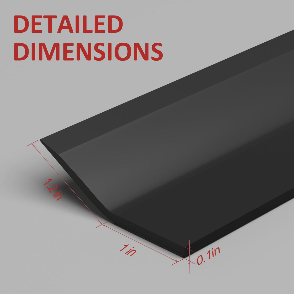 Greymond Garage Door Weather Stripping, 40 FT Black Garage Door Side and Top Seal Trim, Universal Adhesive Backed Garage Door Rubber Seal Strip Replacement Greymond